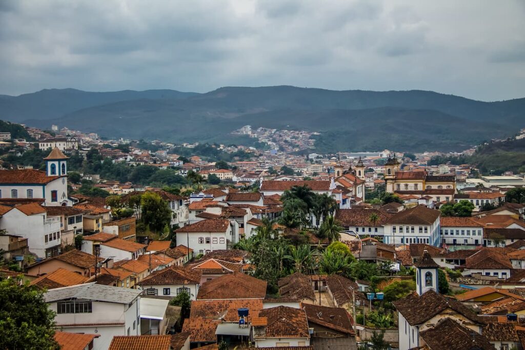 Imagem mostra belíssima cidade de Mariana em Minas Gerais.